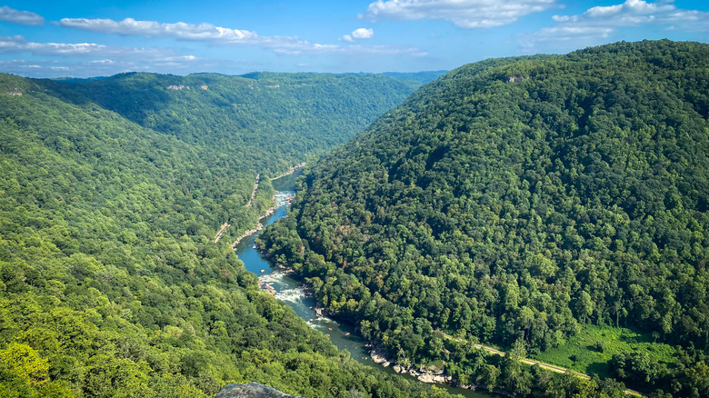 view from Diamond Overlook on Endless Wall Trail