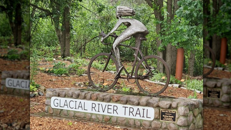 Glacial River Trail sign in Fort Atkinson