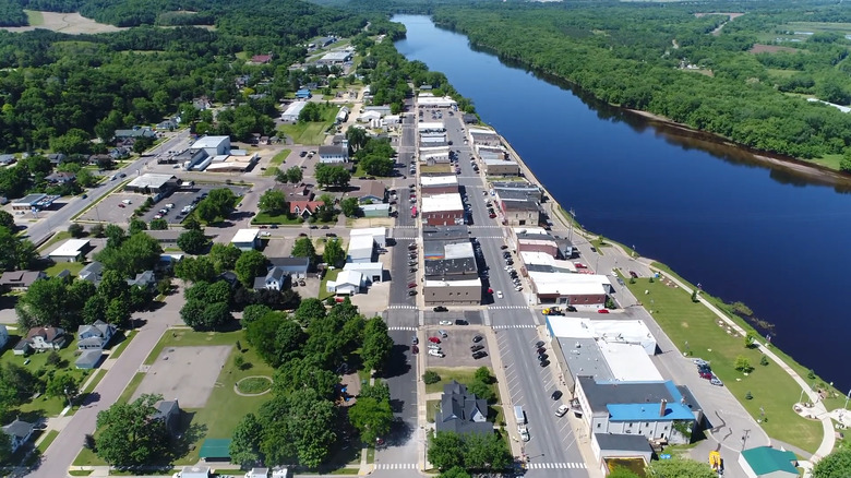 An overhead view of Durand