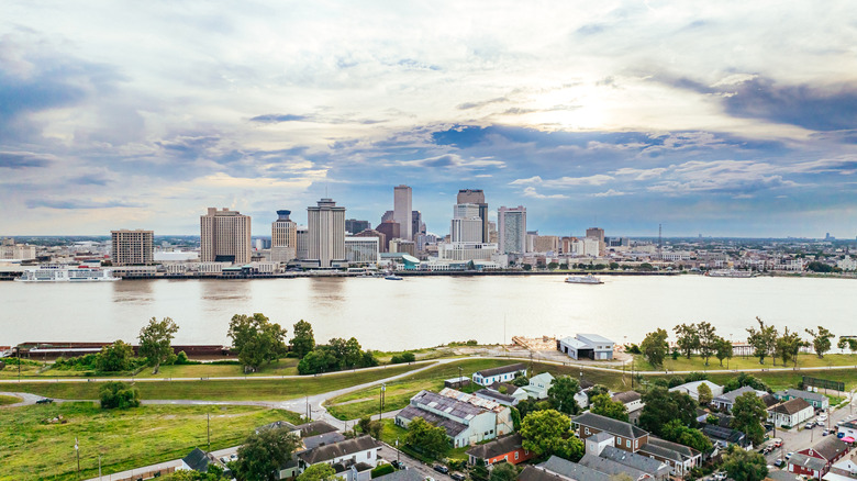A view of the New Orleans skyline in Louisiana