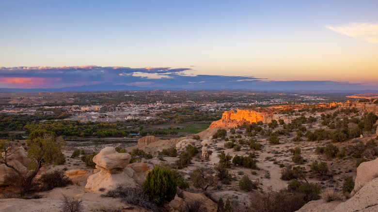 A view over Farmington, New Mexico