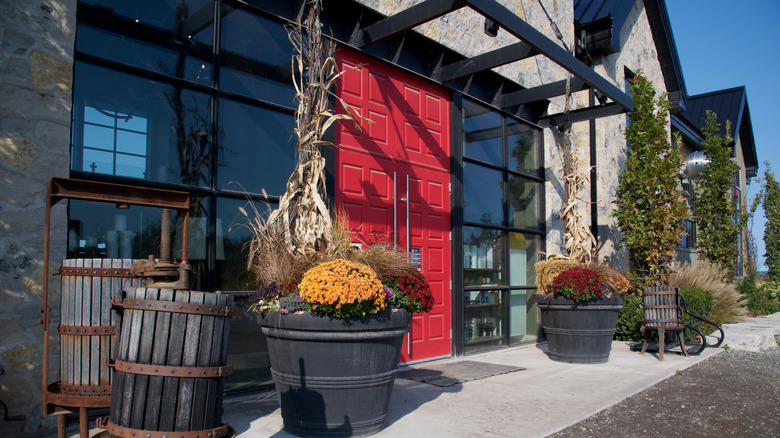 Building exterior of winery near Orangeville