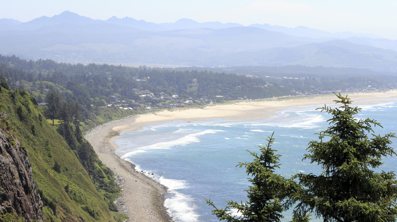 Aerial view of Manzanita, Oregon