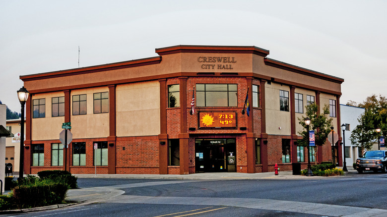 City Hall in Creswell, Oregon