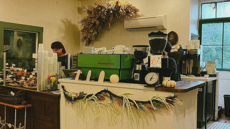 The coffee bar at Portland's Keeper Coffee