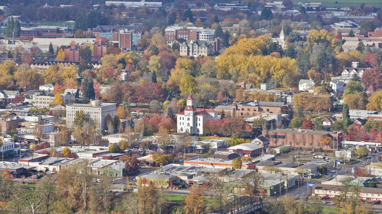 Aerial view of Corvallis, Oregon