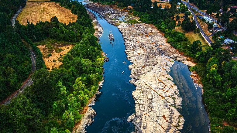 The Umpqua River in Elkton, Oregon