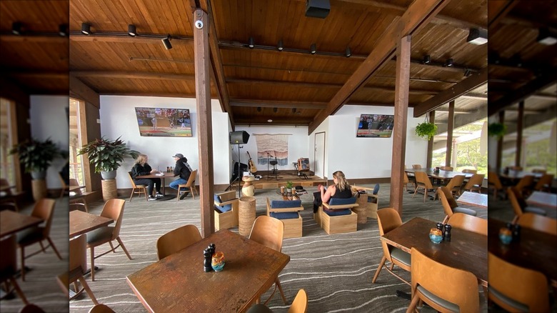 The interior of the Salishan Coastal Lodge