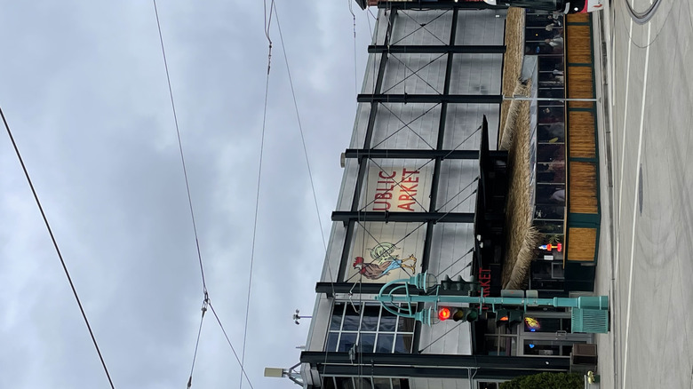 Streetcar passes Milawaukie Public Market