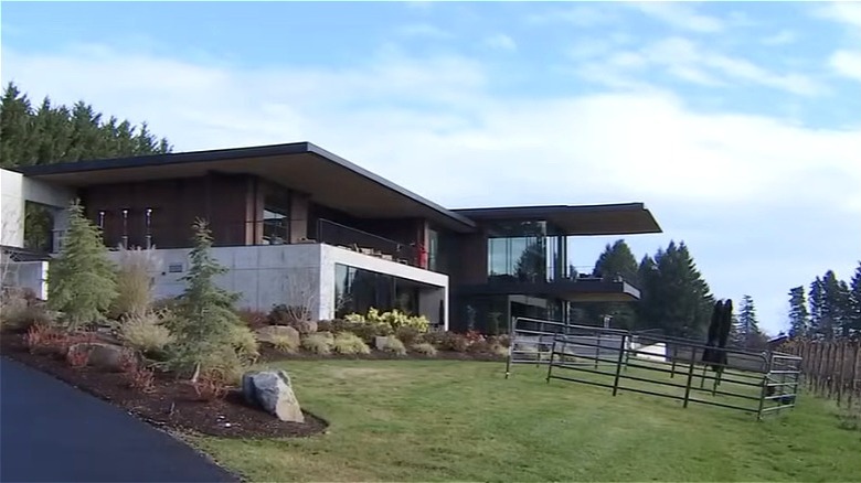 Outdoor shot of one of the visitor buildings at LucidWild Estate