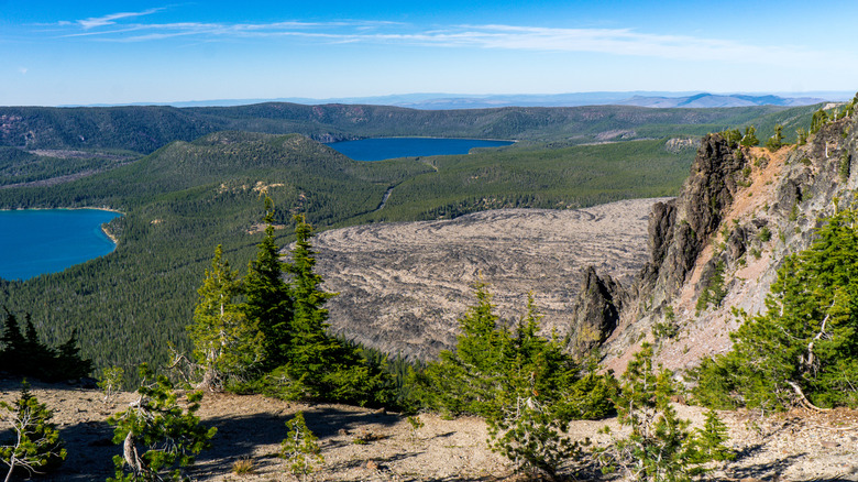 the view from Paulina Peak