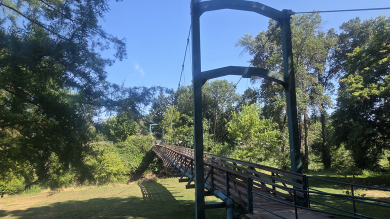 bridge leading into Palmerton Park, Rogue River, Oregon