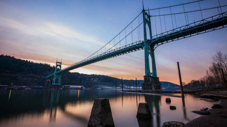 St. Johns Bridge at sunset