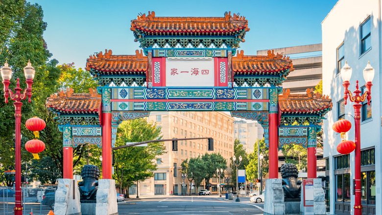 Gateway into Old Town Chinatown in Portland