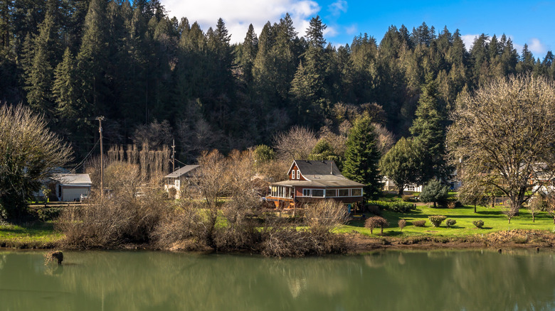River through ﻿﻿Mapleton, Oregon