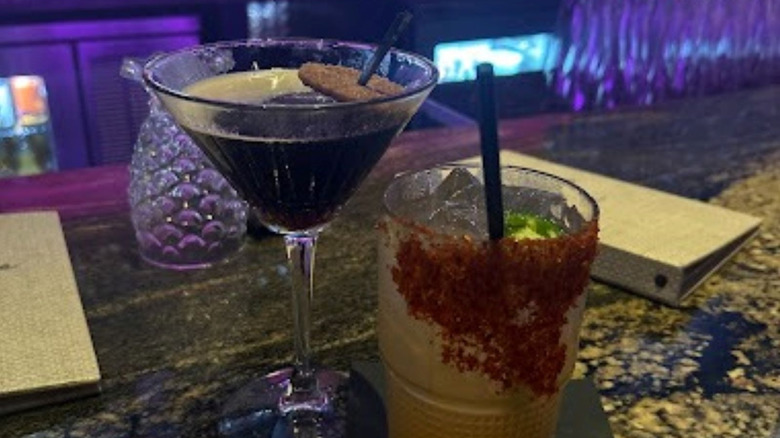 Two drinks at Palm Tree Club Orlando