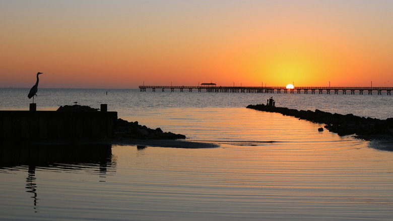 A Sunrise over Aransas Bay in Fulton, Texas