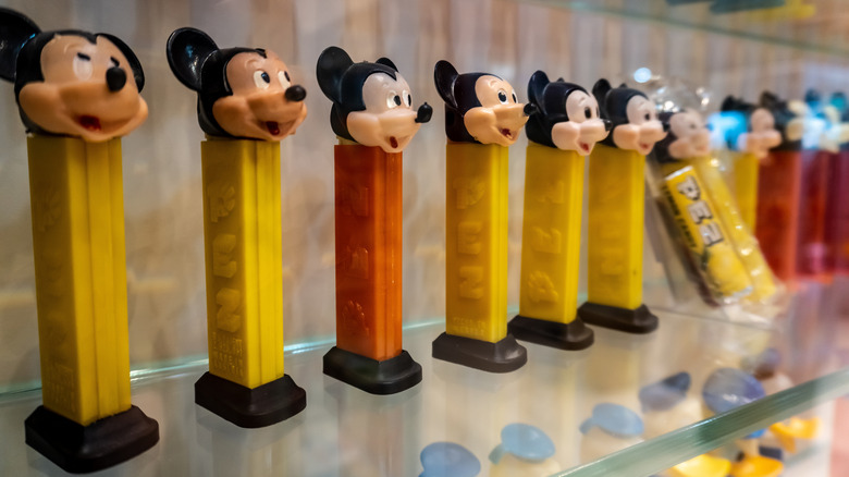 Mickey Mouse PEZ dispensers at the PEZ Visitor Center