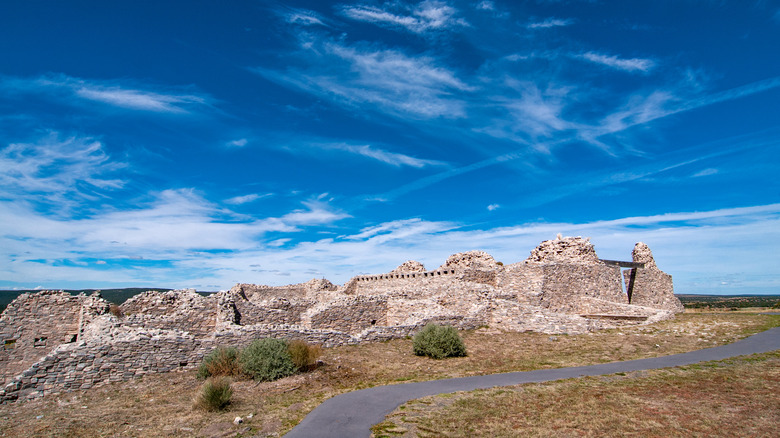 Gran Quivira Mission ruins landmark of Salinas Pueblo Missions National Monument in New Mexico