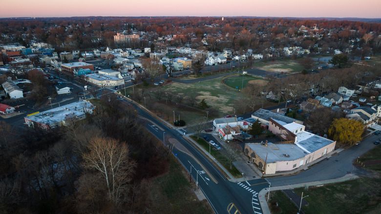 Outskirts of Trenton, New Jersey, at dawn