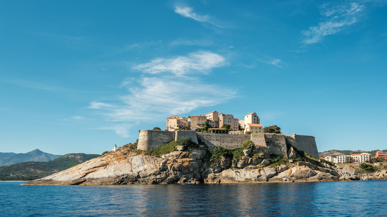 The medieval citadel of Calvi, Corsica, France