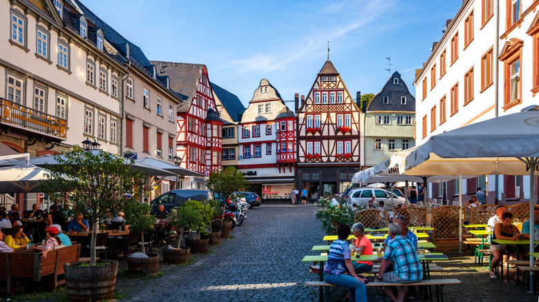 Limburg an der Lahn's old town in Germany