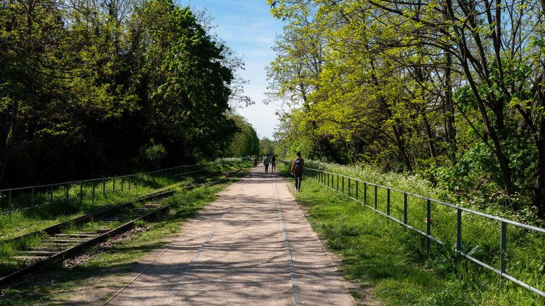 Old railroad ring at Petite Ceinture