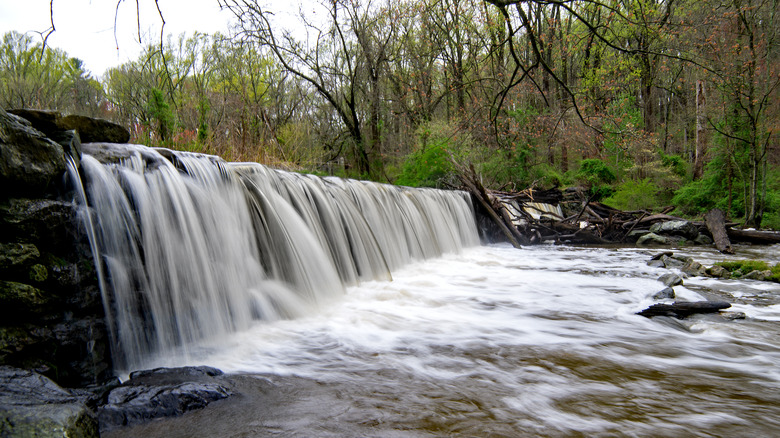Waterfalls at Ridley Creek State Park, outside of Philadelphia, Pennsylvania