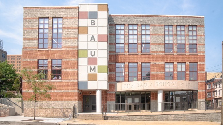 The entrance to the Baum School of Art in Allentown