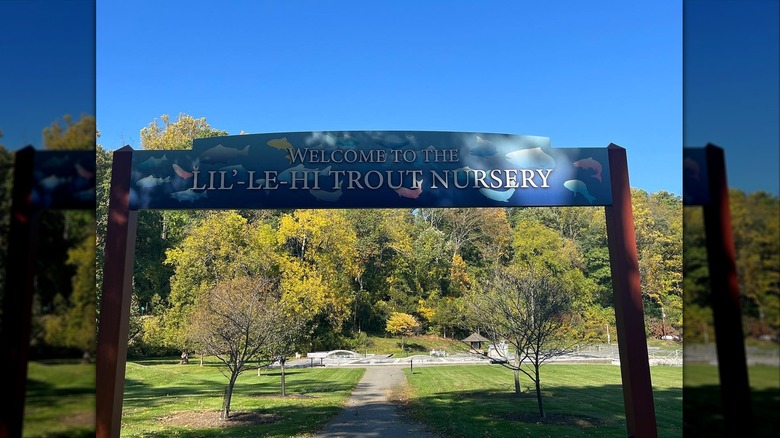 Entrance to Lil'-Le-Hi Trout Nursery in Allentown