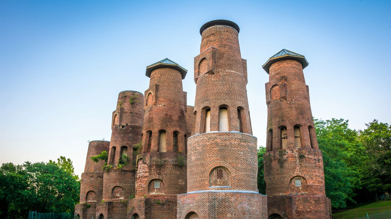 The cement kilns rising up from Saylor Park near downtown Allentown, surrounded by greenery
