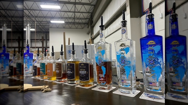 A selection of Xplorer Spirits at Kilimanjaro Distillery in Allentown, Pennsylvania