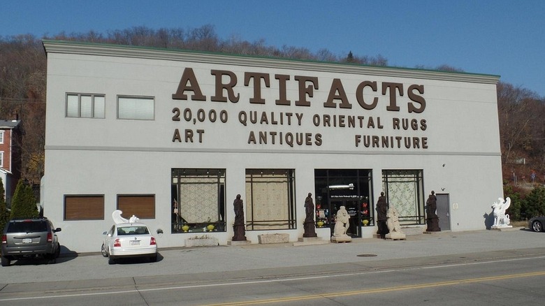 The facade of Artifacts in Pittsburgh, Pennsylvania
