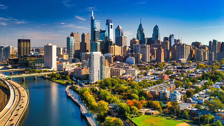 The Philadelphia skyline