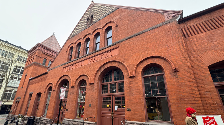 An exterior shot of historic Lancaster Central Market