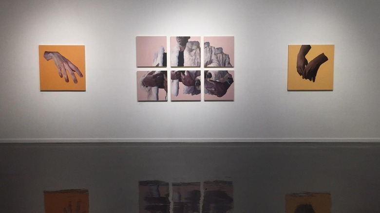 Art exhibit in Slippery Rock art gallery