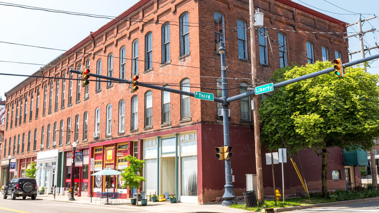 Historic buildings in the Warren Historic District in Warren, Pennsylvania