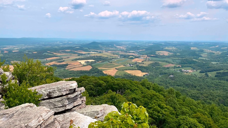 Outlook from the Appalachian Trail in northeast Pennsylvania