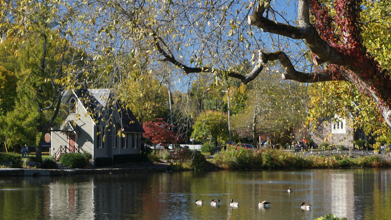 A house on the water in Yardley, Pennsylvania