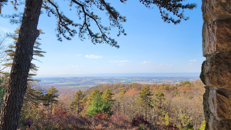 Falltime views of the Cumberland Valley from the Cameron-Masland Mansion at Kings Gap Environmental Education Center, Pennsylvania