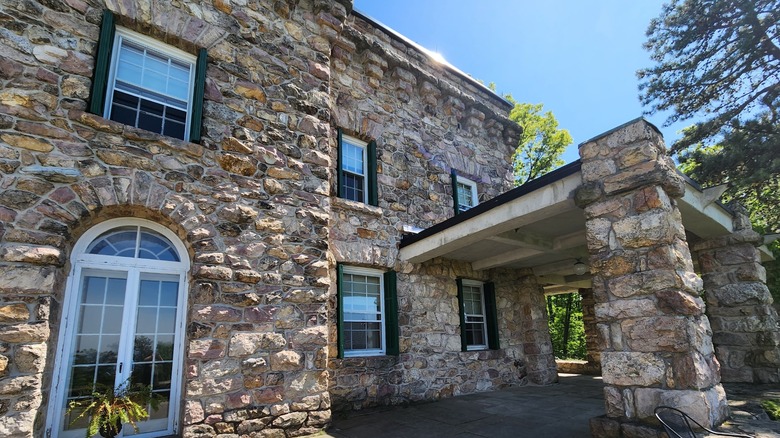 The Cameron-Masland with its stone facade at at Kings Gap Environmental Education Center, Pennsylvania