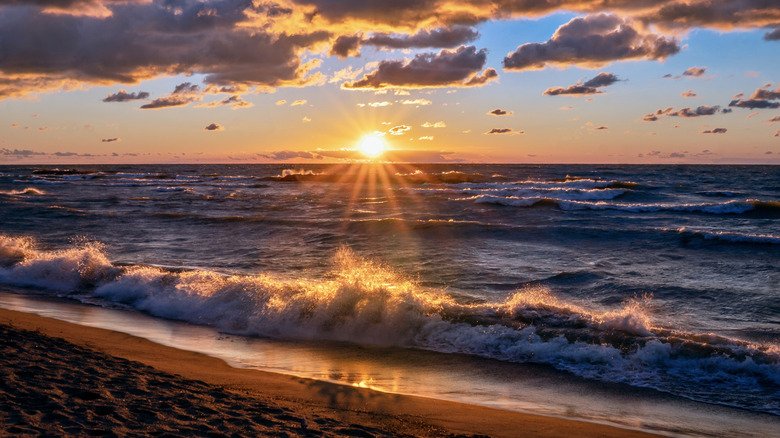 Lake Erie at sunset