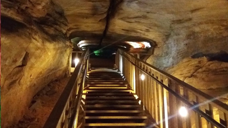 Tunnel inside Laurel Caverns State Park, Farmington, Pennsylvania