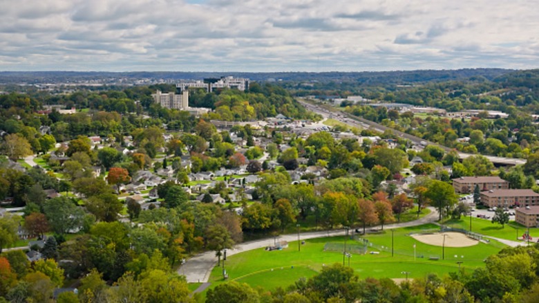 Arial view of King of Prussia area in Pennsylvania