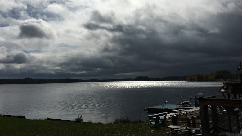 clouds over Conneaut Lake Pennsylvania