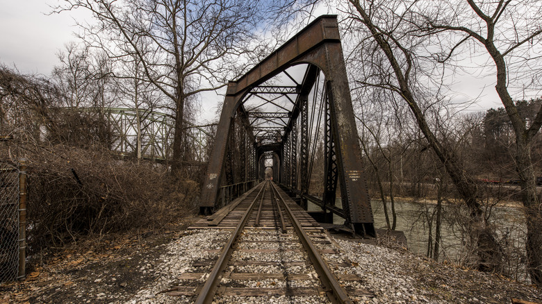 A view of the Pittsburgh and Lake Erie Railroad