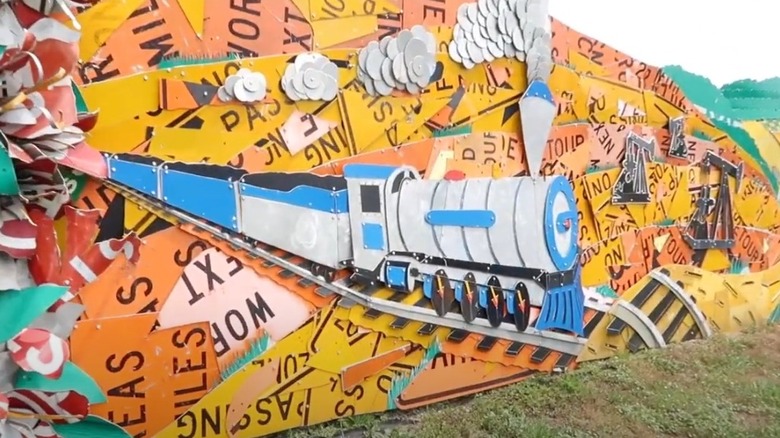 PennDOT Road Sign Sculpture Garden in Meadville, Pennsylvania