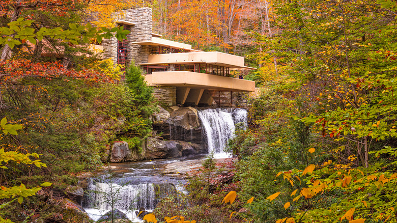 Frank Lloyd Wright's Fallingwater in Pennsylvania's Allegheny Mountains
