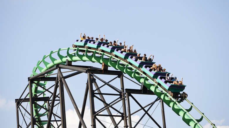 Phantom's Revenge Roller Coaster at Kennywood Amusement Park in Pennsylvania