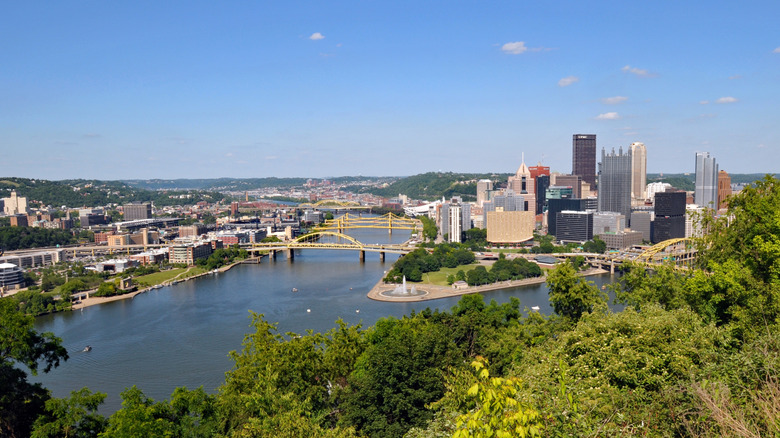 Pittsburgh skyline and Allegheny River